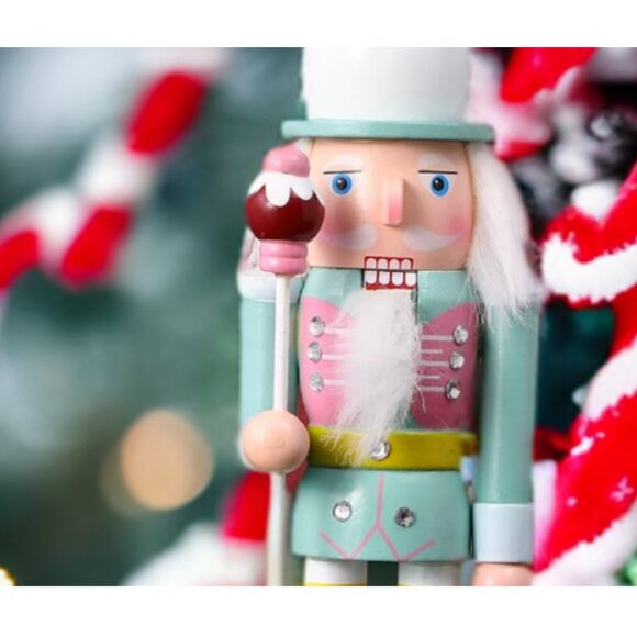 Christmas Nutcracker Soldier Wooden Statue Xmas Holiday Decor Table Decoration - Picture 2 of 16